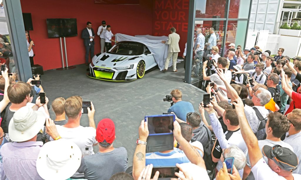 Audi R8 LMS GT2 unveiling at 2019 Goodwood Festival of Speed