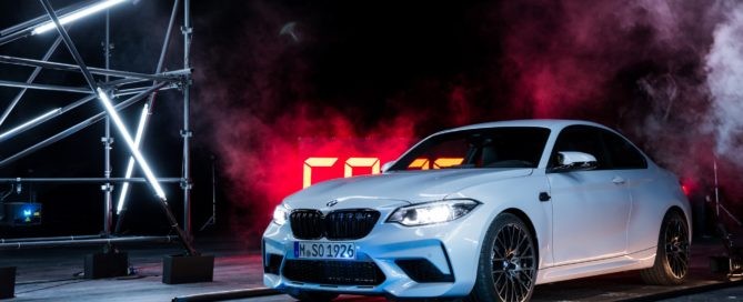 BMW M2 Competition on set