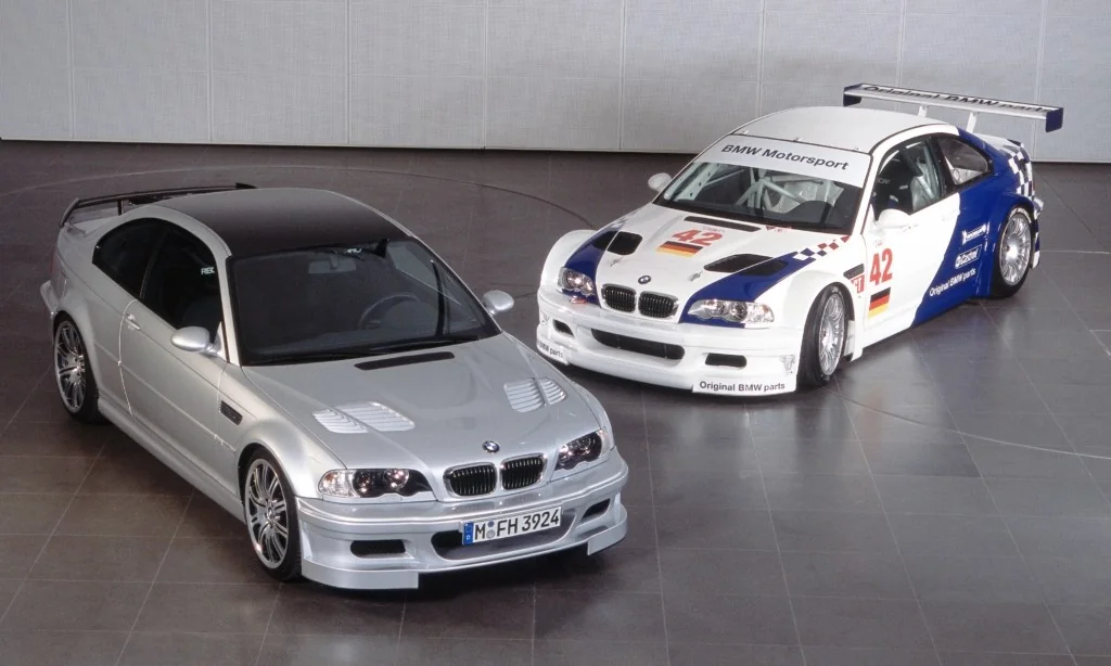 BMW M3 GTR road and racecar