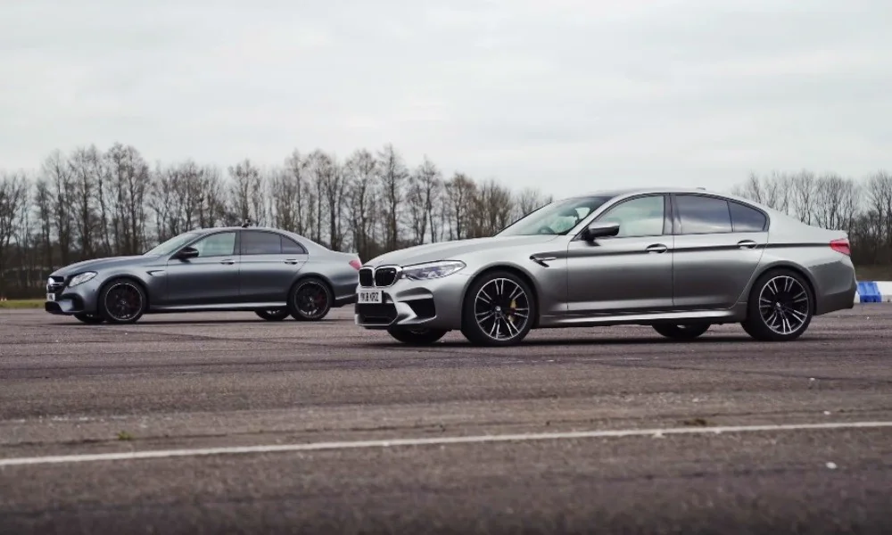 BMW M5 vs E63 S drag race