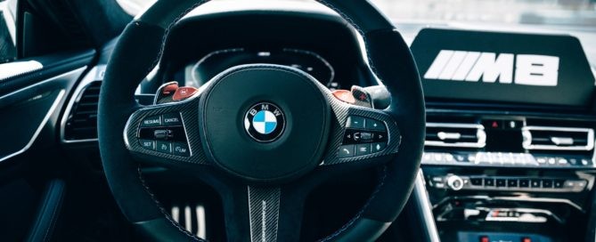 BMW M8 Safety Car interior