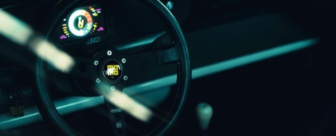Bisimoto Electric Porsche 935 steering