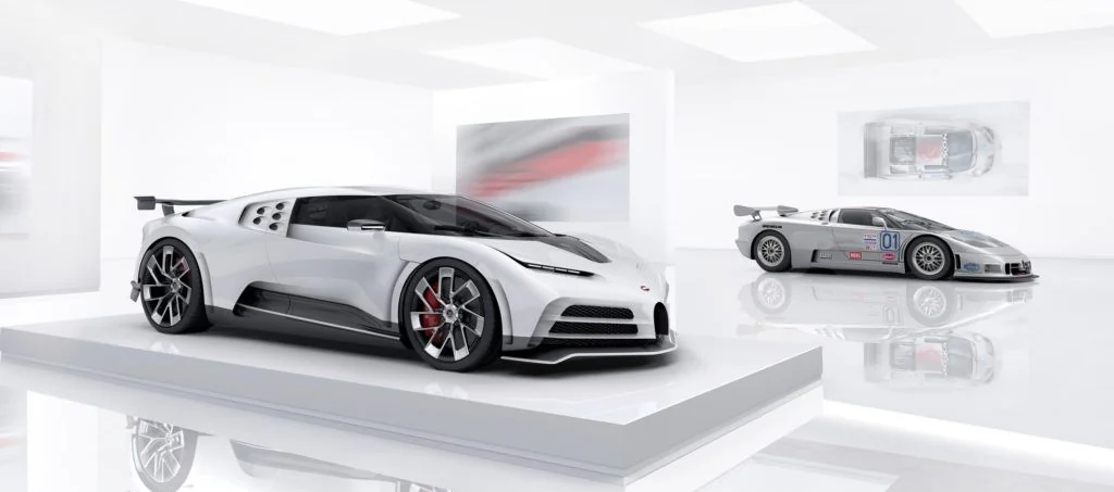Bugatti Centodieci and EB110