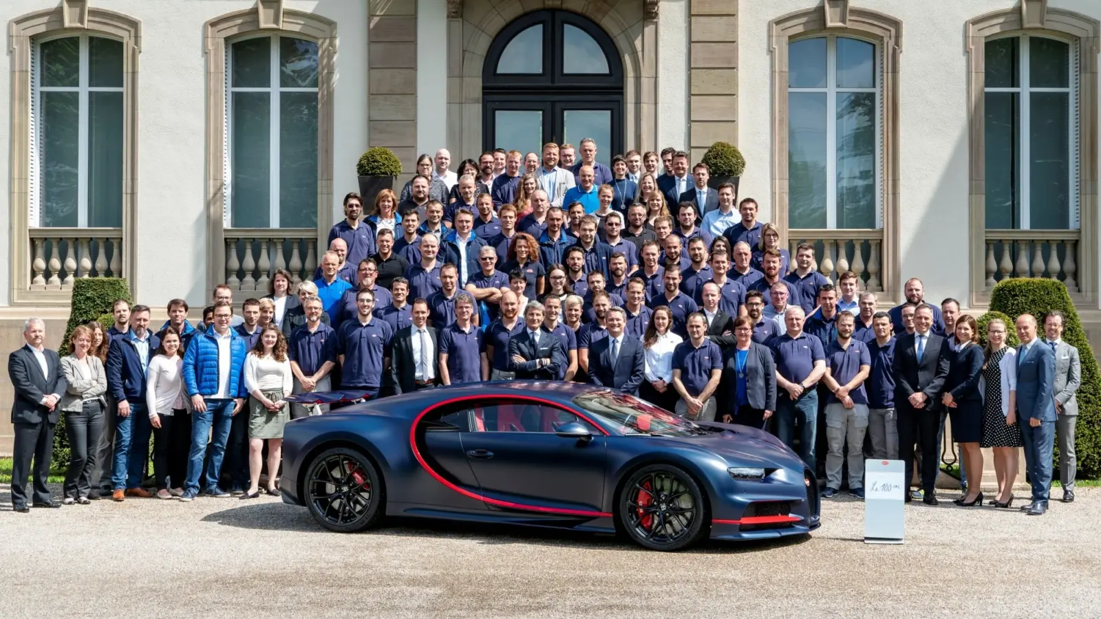 100th Bugatti Chiron produced