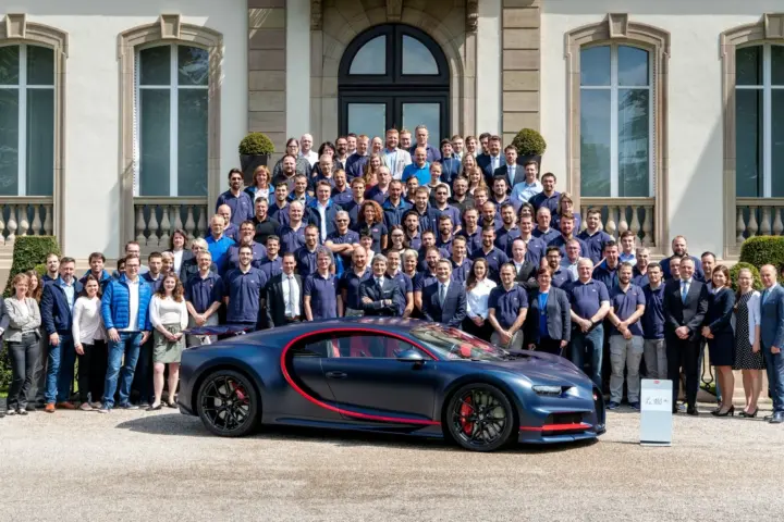 100th Bugatti Chiron produced