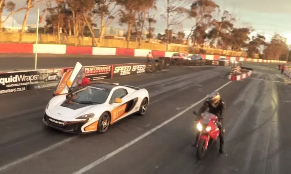 McLaren 650S vs BMW S1000 RR