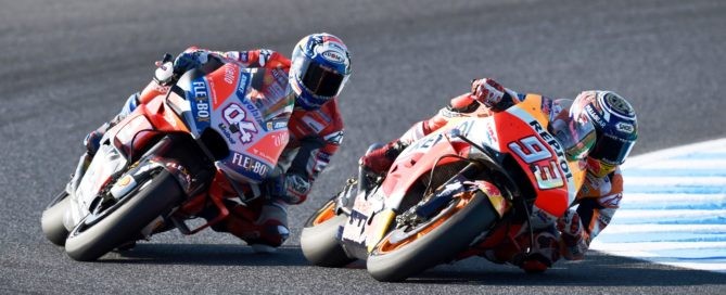 Dovi and Marquez battled hard as usual