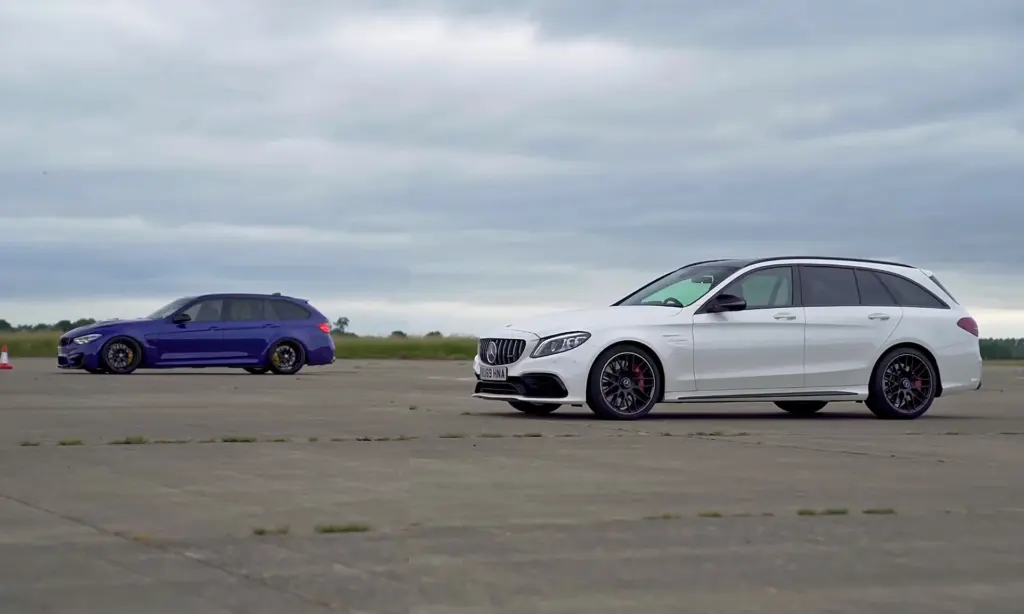 M3 Touring vs Merc-AMG C63 Estate Drag Race [video]