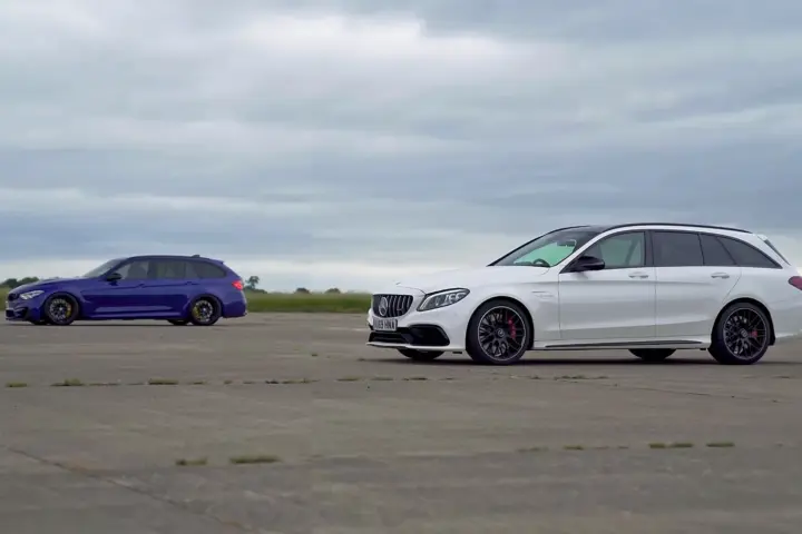 M3 Touring vs Merc-AMG C63 Estate Drag Race [video]