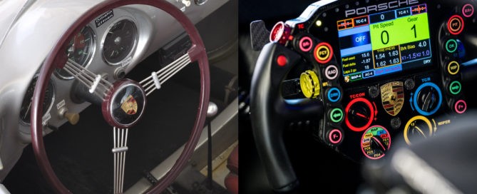 Evolution of Porsche Racecar Steering Wheels