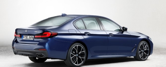 Facelifted BMW 5 Series rear