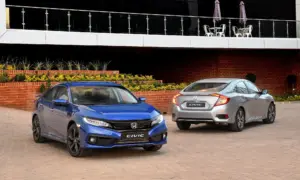 Facelifted Honda Civic