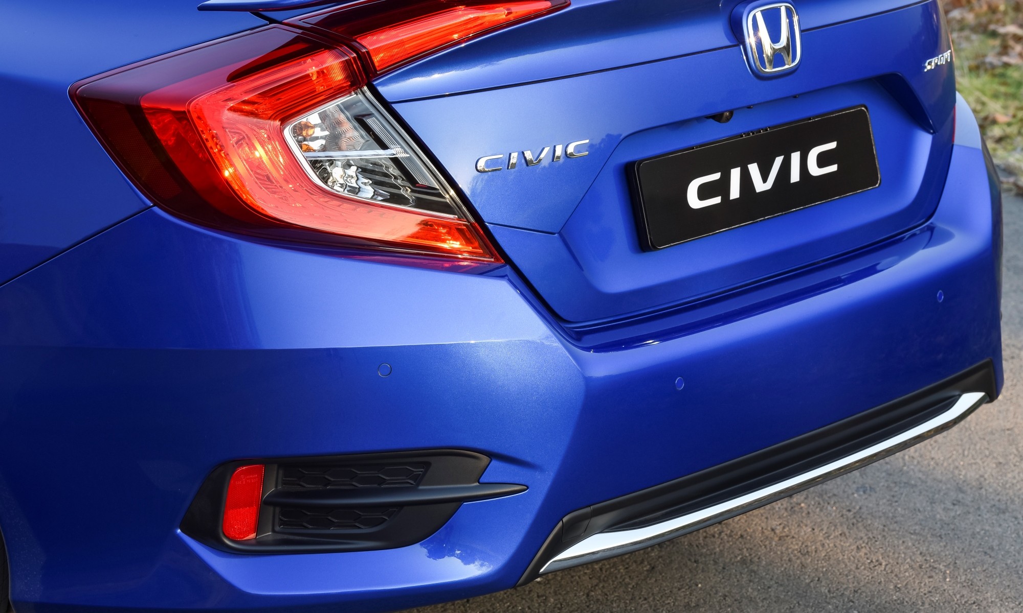 Facelifted Honda Civic rear