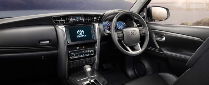 Facelifted Toyota Fortuner interior
