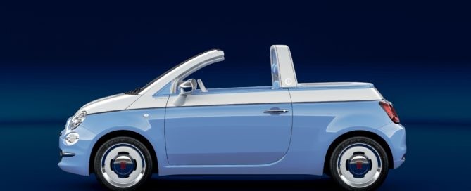Fiat 500 Spiaggina with regular windscreen