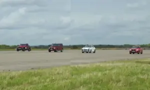 Heavyweight SUV Drag Race [video]