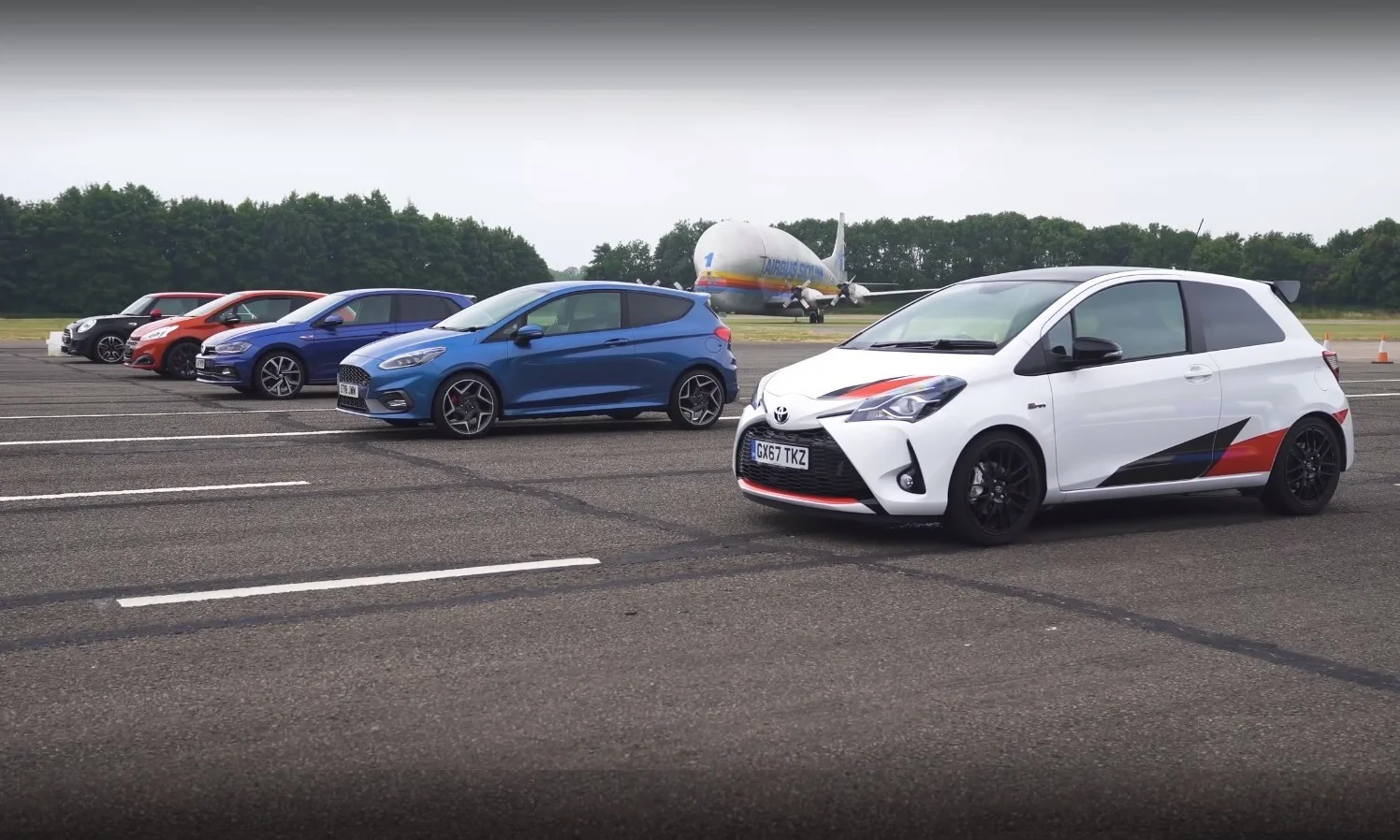 Hot hatch drag race