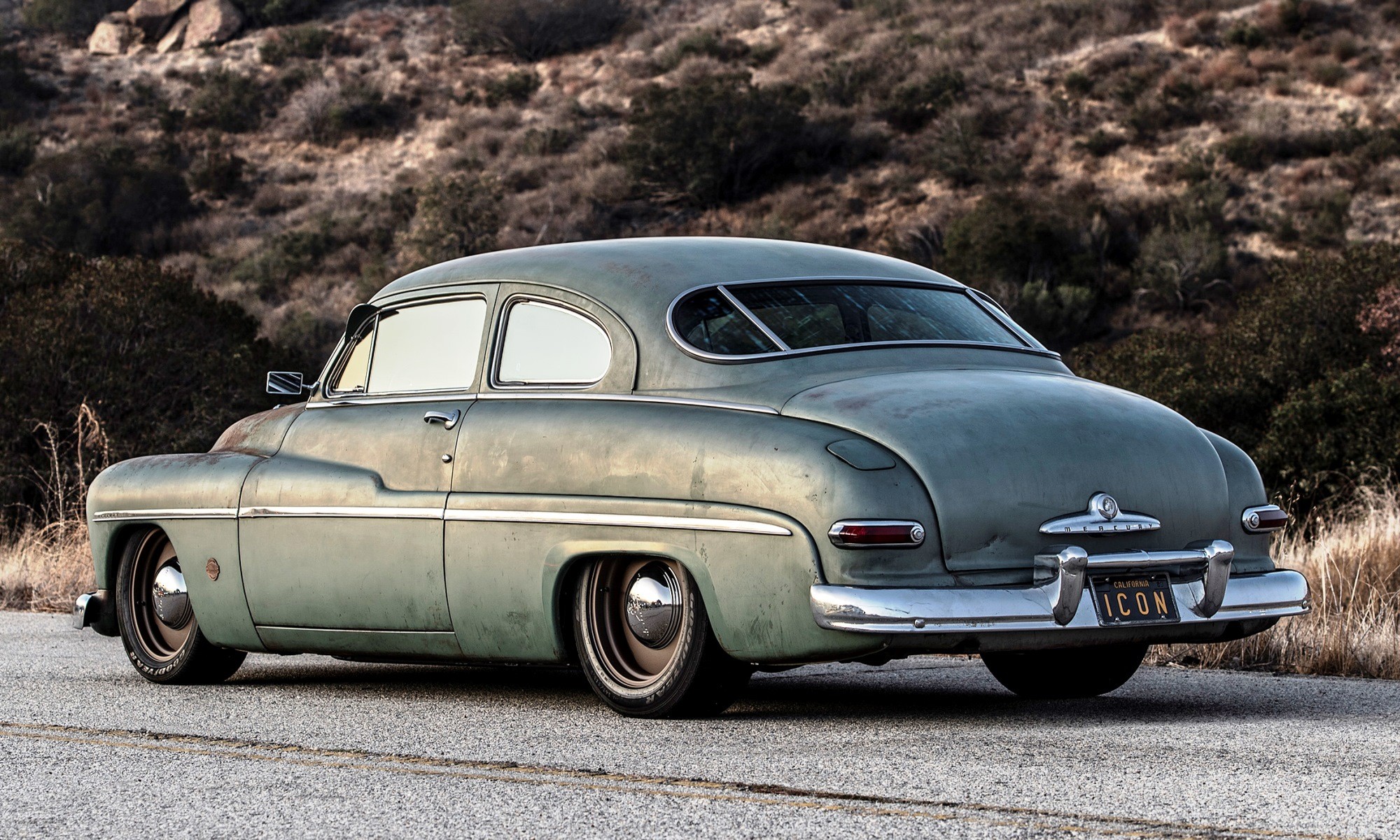 Icon Derelict Mercury Coupe is an all-electric hot rod.