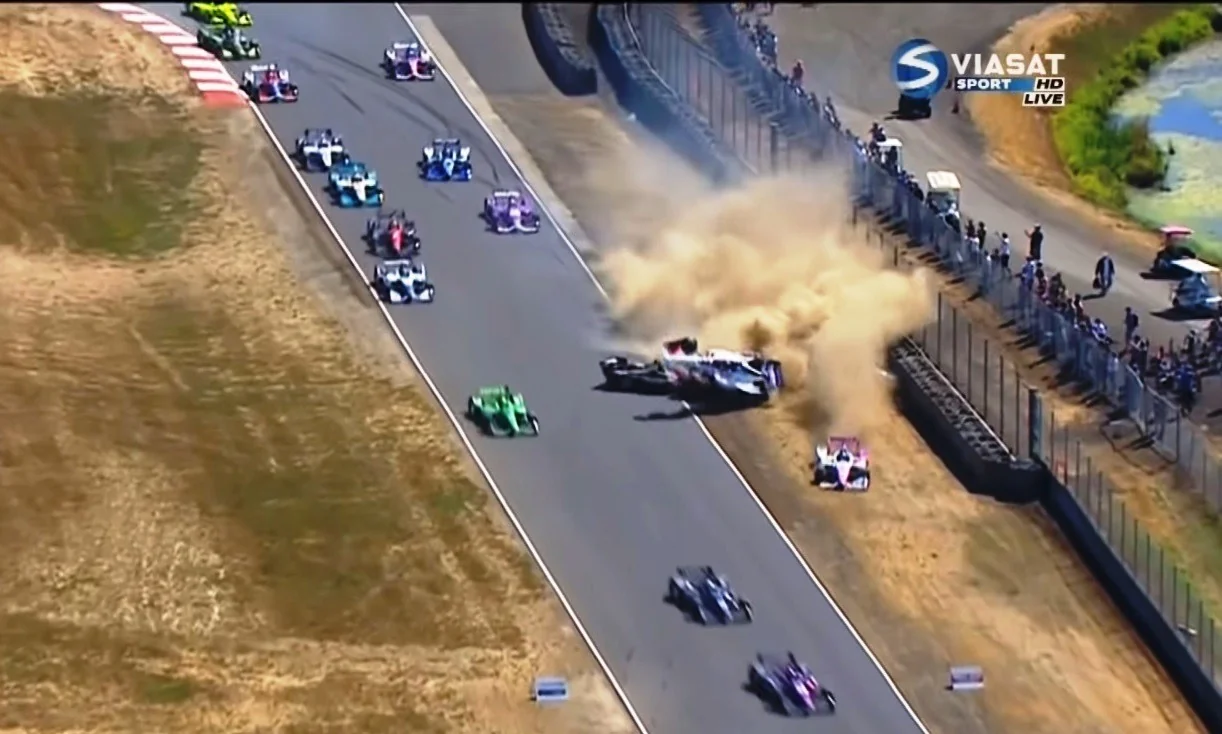 IndyCar Crash at Portland