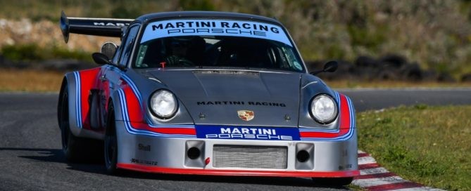 A modern-day Porsche in Martini colours joined in the fun