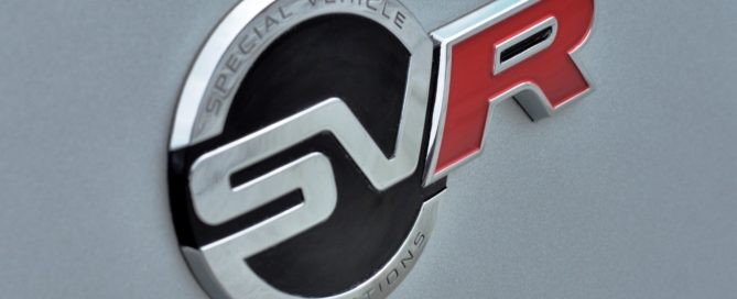 Jaguar SVR badge