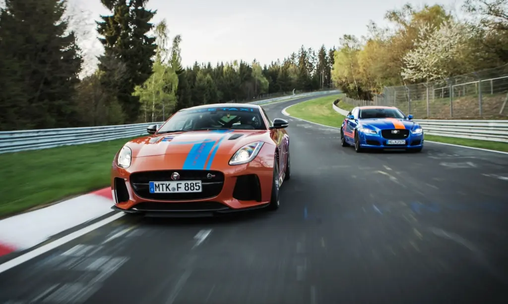 Jaguar taxi rides at Nurburgring