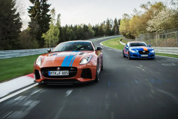 Jaguar taxi rides at Nurburgring