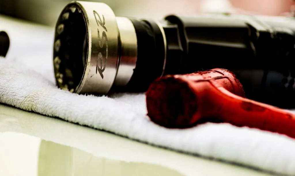 Just in case you forget which car this wheel gun is for (image by David Marchio)