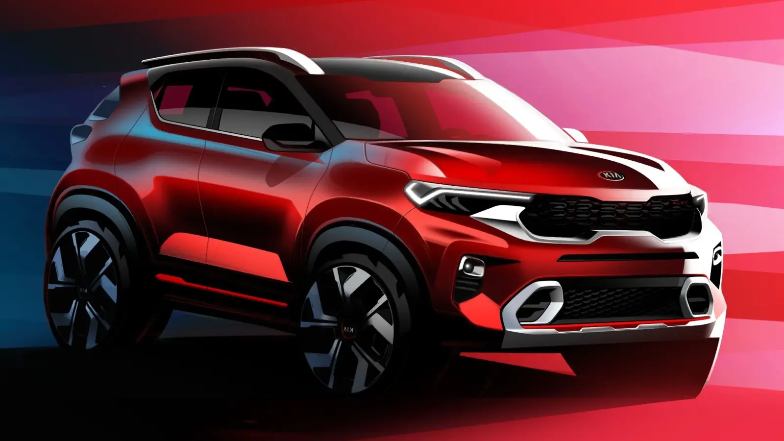 Kia Sonet Design Sketches Released