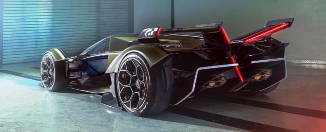Lambo V12 Vision GT rear side