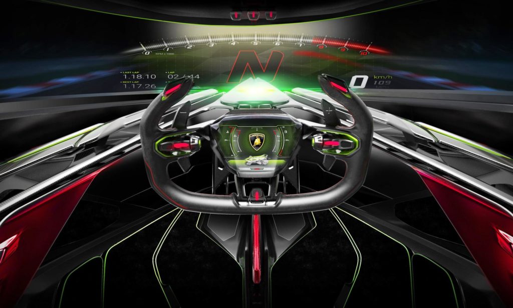 Lambo V12 Vision GT steering