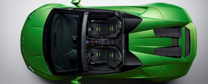 Lamborghini Huracan Evo Spyder overheadLamborghini Huracan Evo Spyder overhead