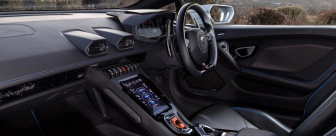 Lamborghini Huracan Evo driven interior