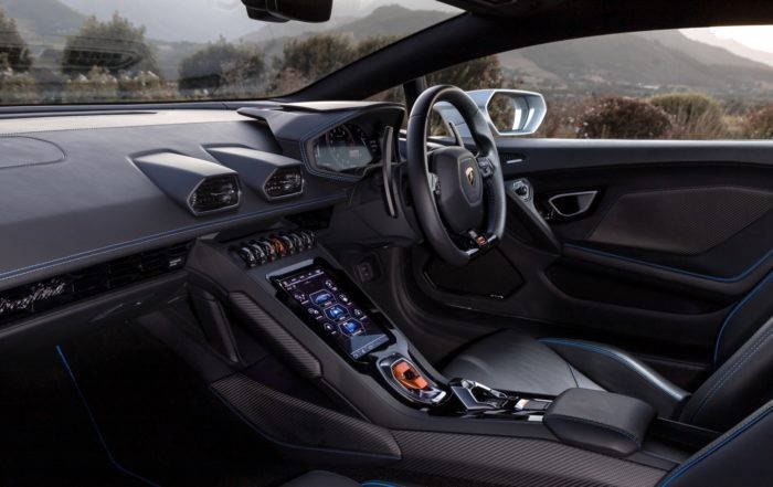 Lamborghini Huracan Evo driven interior