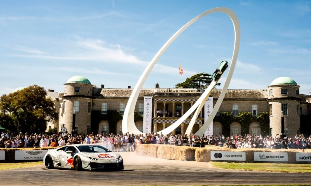 Lamborghini Huracan drifitng at 2019 Goodwood Festival of Speed