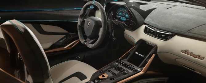 Lamborghini Sian Roadster interior