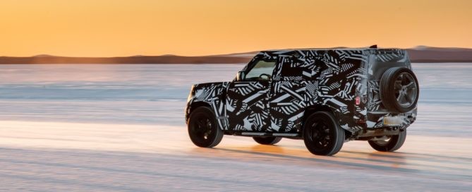 Land Rover Defender in the Arctic