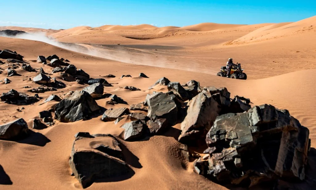 Leonardo Martinez from the CanAm team during Stage 1 of the Dakar 2020 (Photo Charly Lopez)