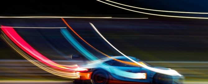Low light conditions of 24 Hours of Le Mans lends itself to artistic photography