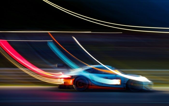 Low light conditions of 24 Hours of Le Mans lends itself to artistic photography
