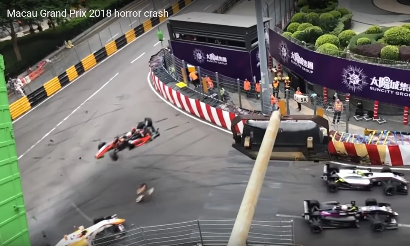 Macau F3 Crash