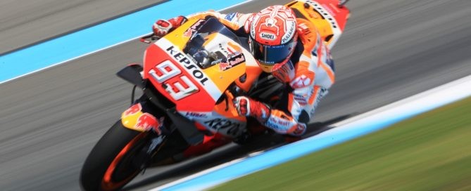 Marquez won the MotoGP race in Thailand