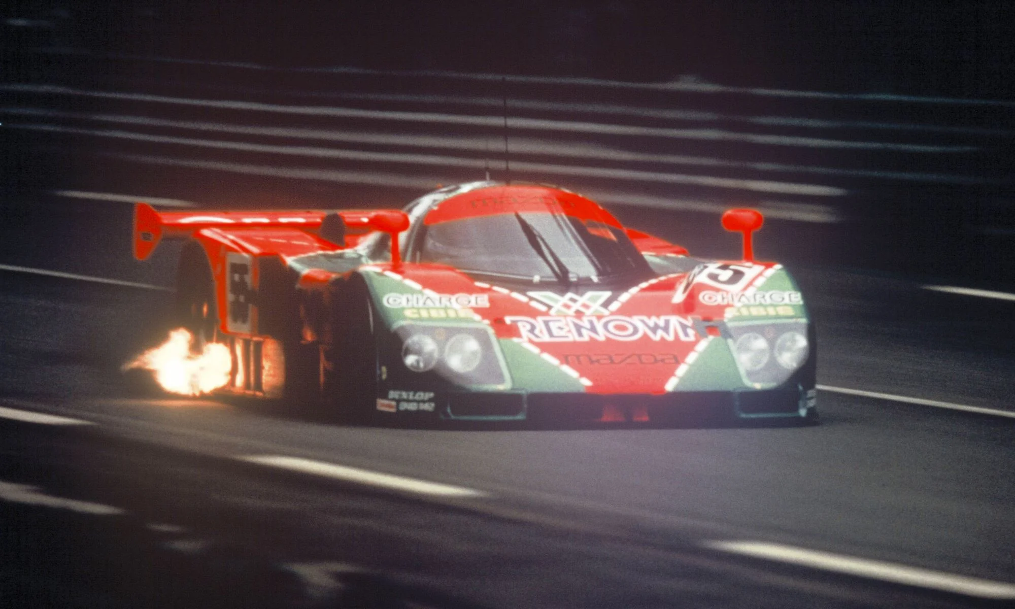 Mazda 787B at full flight