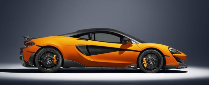 McLaren 600LT has a fixed rear wing and larger front splitter