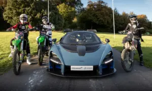 McLaren Senna races three bikes