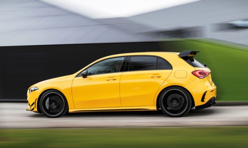 Mercedes-AMG A35 4Matic is a mid-level hot hatch from Mercedes