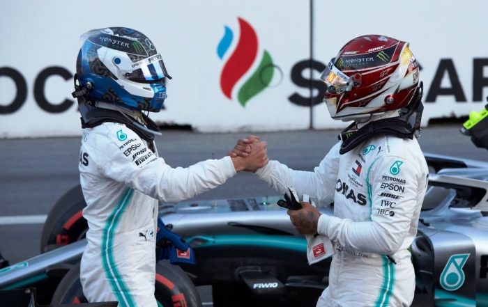 Mercedes registered its fourth 1-2 in as many races