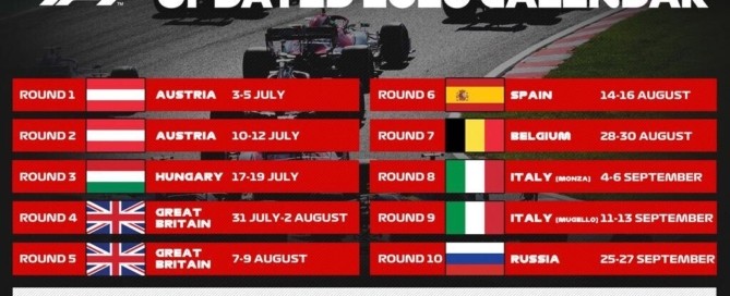 More F1 Races Added to 2020 Calendar 1