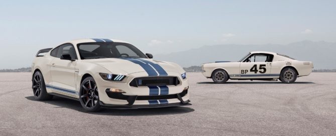 Mustang GT350 Heritage Edition and original 1965 car