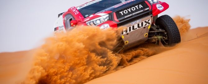 Nasser Al-Attiyah claimed his first win on 2020 Dakar Stage 12, the final leg of the event.